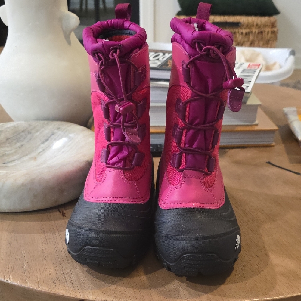 The North Face Fuchsia and Black Kids Boots